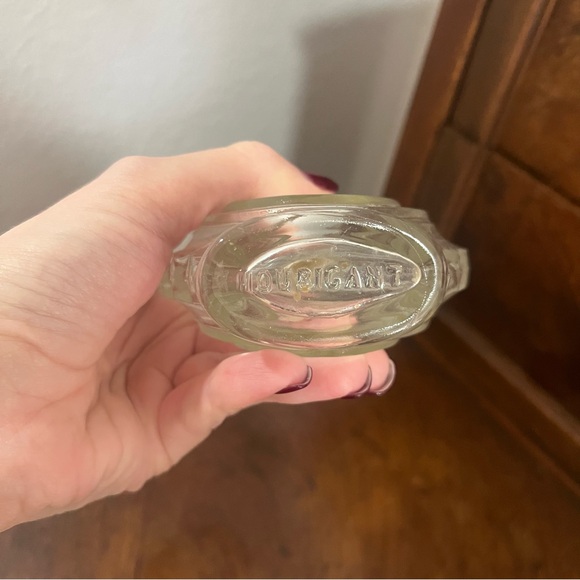 Vintage Glass Perfume Bottle with Celluloid Cap - Picture 3 of 3